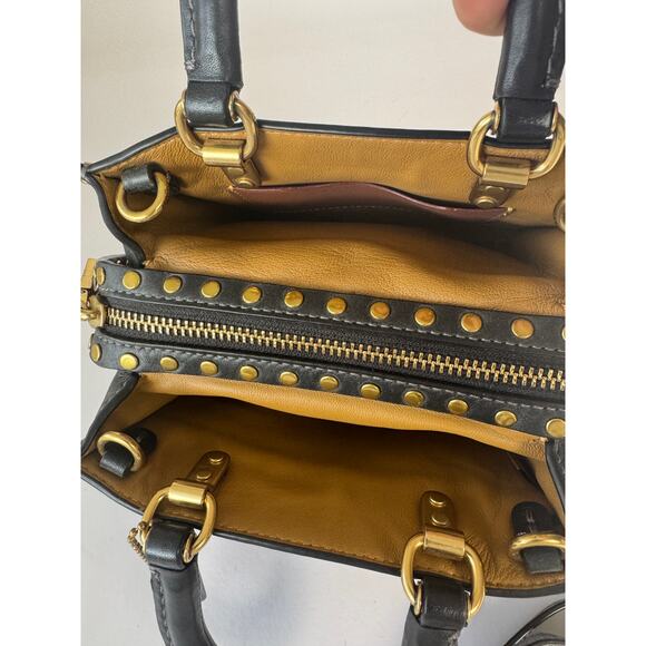 Coach Rogue 17 Bag With Rivets Goldtone Hardware - Picture 2 of 13